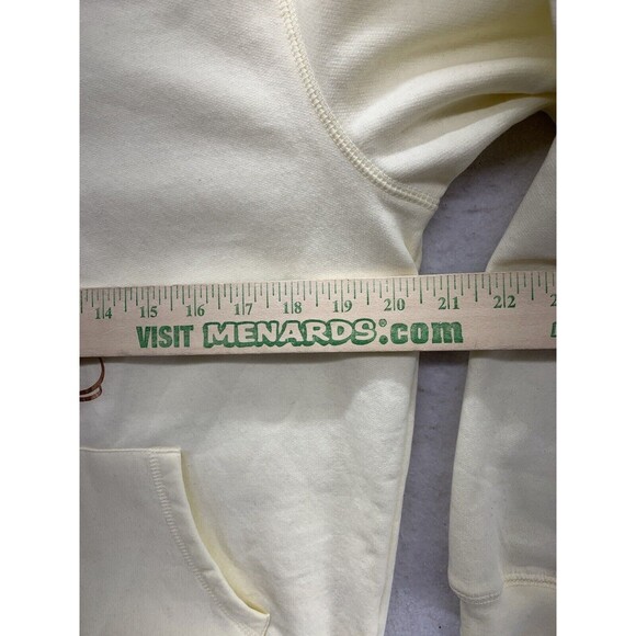 Disney Mickey Mouse Girls Graphic Pullover Hoodie Large 11-13 Ivory Sweatshirt - Picture 4 of 15